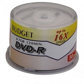 تصویر DVD 16X Budget ا دی وی دی باجت ۱۶ ایکس باکسدار ۵۰ عددی دی وی دی باجت ۱۶ ایکس باکسدار ۵۰ عددی