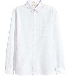 تصویر پیراهن مردانه سفید H&M 