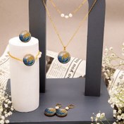 تصویر گردنبند دخترانه روکش طلا ماه تولد بهمن سری آرام SA11 