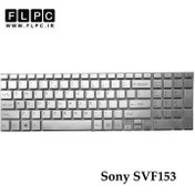 تصویر کیبورد لپ تاپ سونی Sony SVF153 نقره ای- اینتر کوچک- بدون فریم 
