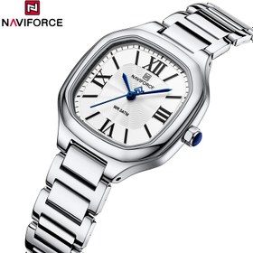 تصویر ساعت مچی بند استیل زنانه نیوی فورس ۵۰۴۲ Naviforce naviforce nf5042