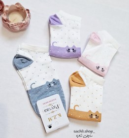 تصویر جوراب مچی گربه 