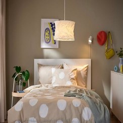 تصویر لوستر ایکیا مدل FJALLMIL با شید کاغذی قطر ۳۳ سانتی متر 