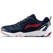 تصویر کفش بدمینتون برند لاینینگ مدل آرو فلو مناسب بزرگسالان برند li-ning Lining Aero Flow Badminton Shoes Unisex-adult Non Marking Lightweight u0026 Durable (Navy/Red/White EUR- 44) 6937461100830