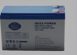 تصویر باتری یو پی اس ۱۲ ولت ۷ آمپر ایبیزا مدل IBZ12-7.2 