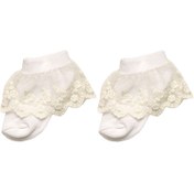 تصویر جوراب لب تور نوزادی ساق کوتاه 