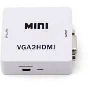 تصویر تبدیل VGA به HDMI وی نت مدل V_COVGA2HDM به همراه صدا 