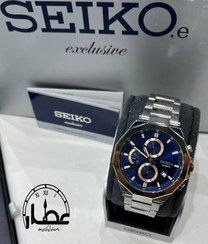 تصویر سیکو اکسکلوسیو کرنوگراف مردانه با کد کالای محصول 3095G SS/RG/BL SEIKO.e