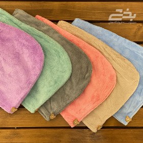 تصویر کلاه حمام حوله ای مدل هندی 