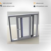 تصویر پنجره کشویی UPVC اندازه 2 در 2 (( اقساط یک ساله )) 