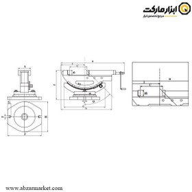 تصویر گیره سینوسی دستگاه فرز ورتکس 2 جهته فک بلند مدل VWT-B 