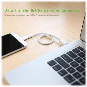 تصویر تبدیل OTG تایپ سی به Micro USB یوگرین مدل US157 Ugreen US157 USB-C Male to MicroUSB Female OTG Adaptor