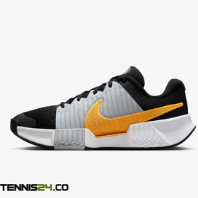 تصویر کفش تنیس مردانه نایک Nike Zoom GP Challenge Pro Clay- مشکی/طوسی 