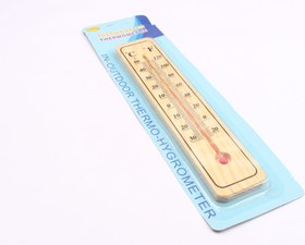 تصویر دماسنج چوبی دیواری Wooden Room Thermometer