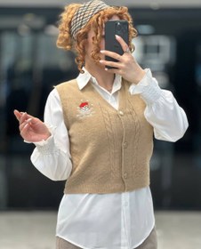 تصویر وست و شومیز بافت وارداتی تدی 1245/3096916 