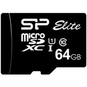 تصویر کارت حافظه microSDXC سیلیکون پاور مدل Elite ظرفیت 64 گیگابایت Silicon Power Elite microSDHC 64GB