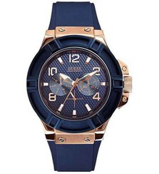 تصویر ساعت مچی آنالوگ مردانه مقاوم در برابر آب مدل W0247G3 برند Guess Men's Water Resistant Analog Watch W0247G3