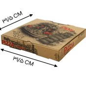 تصویر جعبه پیتزا ایفلوت 32 تکرنگ ارتفاع 4 ( 100 عددی ) کد 1751 