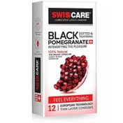 تصویر کاندوم مدل (Black Pomegranate) Swisscare بسته ۱۲ عددی 