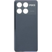 تصویر درب پشت گوشی شیائومی poco X6 pro - مشکی Back door Xiaomi Poco x6 pro