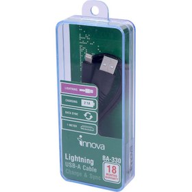 تصویر کابل آیفونی فست شارژ Innova BA-330 2.1A 1m Innova BA-330 2.1A 1m LIGHTNING FAST CHARGING DATA CABLE