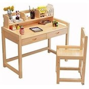 تصویر میز تحریر نوجوان تمام چوب روسی و روکش 