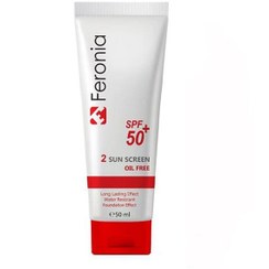 تصویر ضد آفتاب رنگی SPF50 فرونیا Feronia مدل 02 50 میلی لیتر 