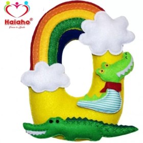 تصویر آویز نام کودک هیاهو مدل O-02 