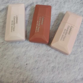 تصویر لاک غلط گیر نواری کالباسی صورتی کمرنگ سفید 