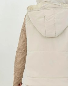 تصویر پافر آستر دار کلاه دار زنانه کد h630 