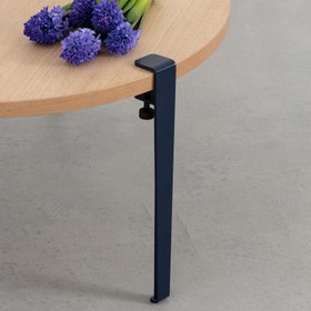 تصویر پایه میز مدل اف بسته ۳ عددی سایز ۳۰ سانتی‌متر فلزی مقاوم و نصب آسان 