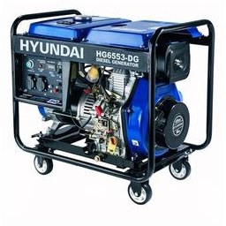 تصویر ژنراتور بنزینی هیوندای مدل HG6553-DG Gasoline generator Hyundai