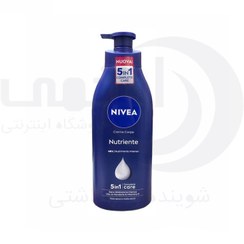 تصویر لوسیون بدن آلمانی نیوآ Nivea Nutriente 5 in 1 برای پوست خشک و خیلی خشک 500 میل 