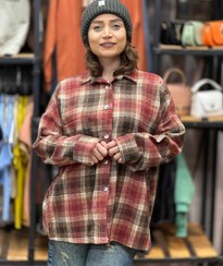 تصویر پیراهن پشمی چهارخونه 