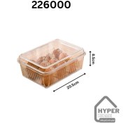 تصویر بیسکویت خوری مستطیل شیشه ای لیمون 