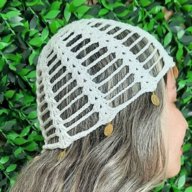 تصویر کلاه قلاب بافی 