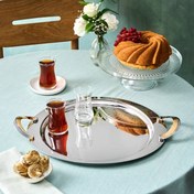 تصویر سینی استیل کاراجا سرا 41 سانتی 