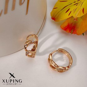 تصویر گوشواره کارتیر نگین‌دار ژوپینگ مدل 1 