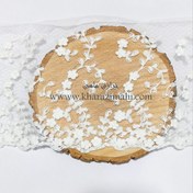 تصویر دانتل شیفون طرح پیچک بهاری (کد15) 