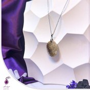 تصویر آویز فسیل مرجان با زنجیر کد N56 