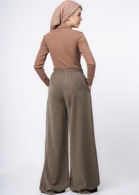 تصویر شلوار سیلک بگ گردویی ۰۰۰۱۴۰۸ 