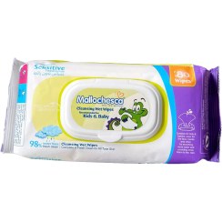 تصویر دستمال مرطوب 80برگی برپايه آب مالوچسكا Mallochesca Mallochesca sensitive wipes code:800248