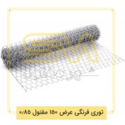 تصویر توری فرنگی عرض 150 مفتول 0.85 