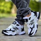 تصویر کفش کتانی اسپرت نیوبالانس مردانه رنگ سفید مشکی با دوام 