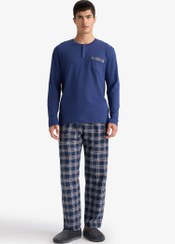 تصویر لباس راحتی مردانه سرمه ای دفکتو 