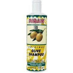 تصویر شامپو حاوی عصاره طبیعی زیتون پرژک ا olive shampoo olive shampoo