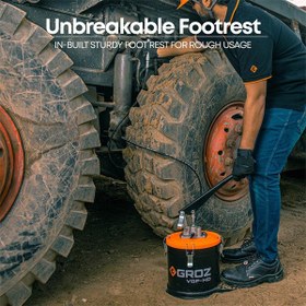 تصویر گریس پمپ سطلی دستی صنعتی گروز چرخ دار مدل VGP/HD/12 