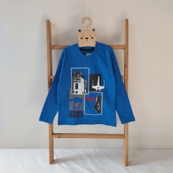 تصویر بلوز آستین بلند پسرانه دیزنی طرح star wars وارداتی 