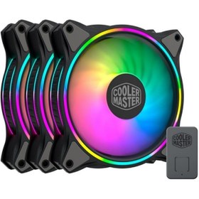 تصویر فن کیس کولر مستر سری MasterFan مدل MF120 Halo Cooler Master MasterFan MF120 Halo