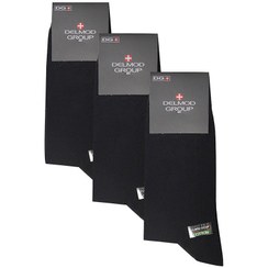 تصویر جوراب کلاسیک مردانه دلمد پک 3 عددی 
